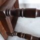Stool, solid oak wood stool, stool plant stand.