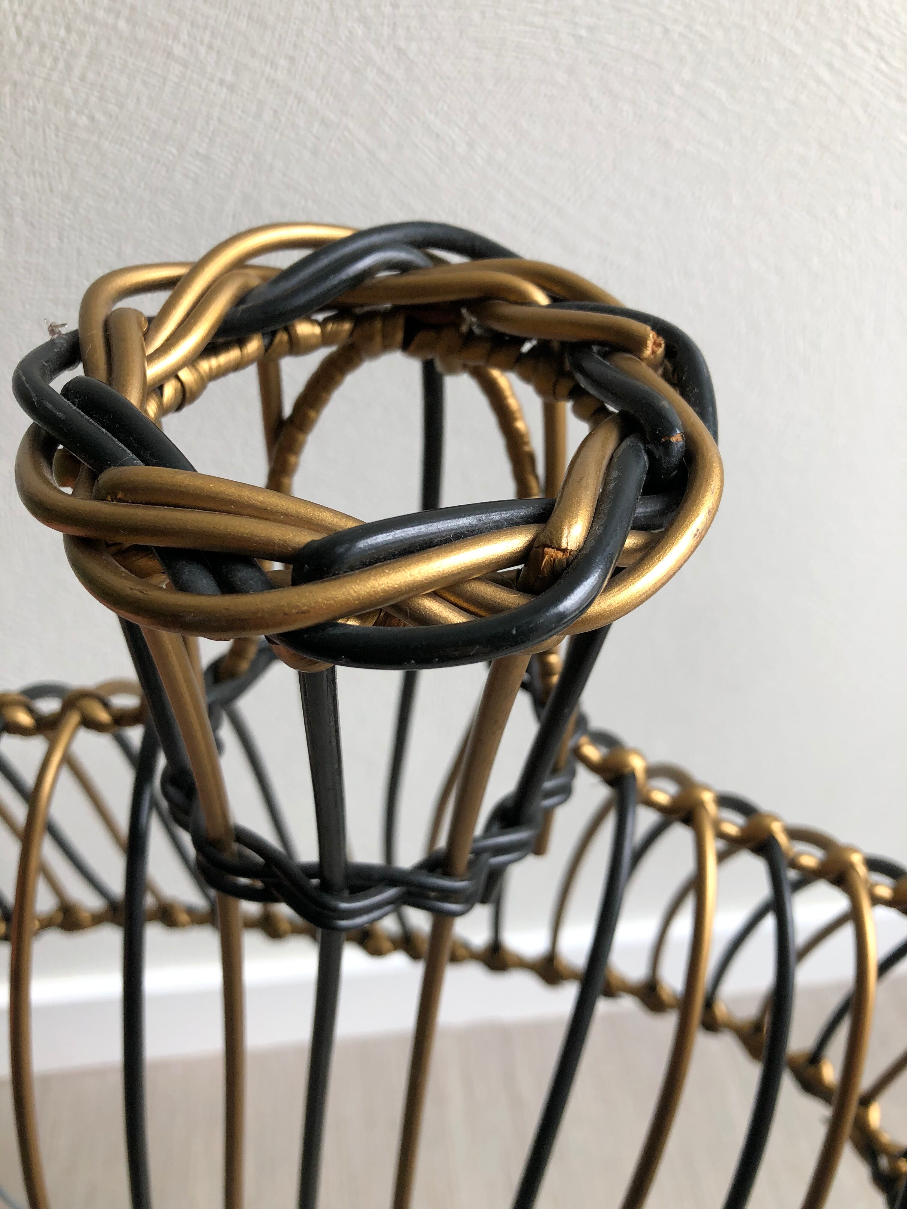 Rattan bust mannequin