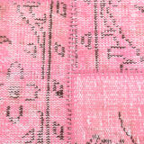 4x7 Soft Pink Vintage Patchwork Rug 225x123Cm
