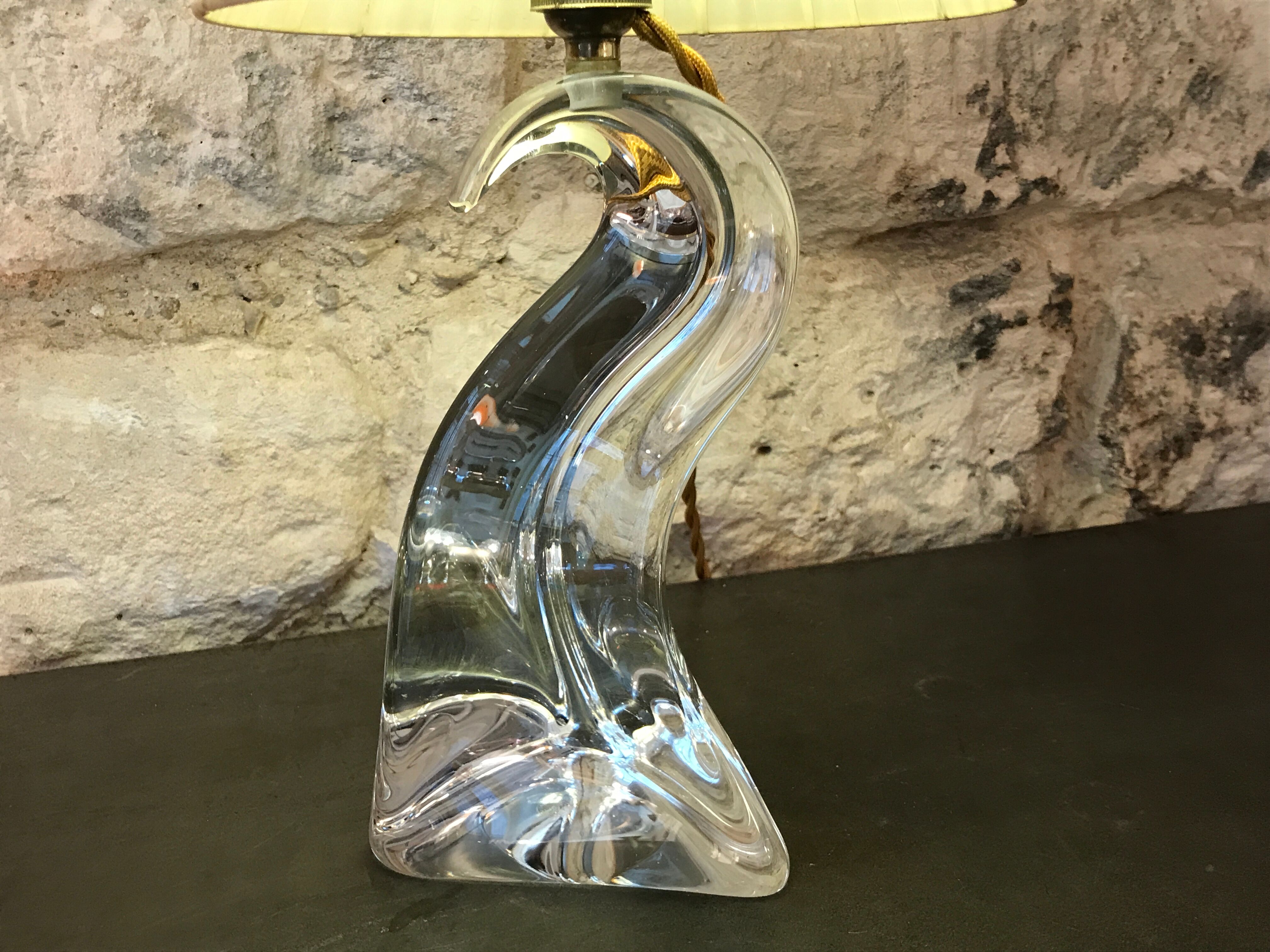 Crystal lamp of saint louis old - 1940