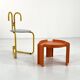 Orange side table by Giotto Stoppino for Kartell, 1970.