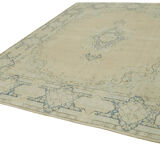 Hand-Knotted Persian Antique 1970s 284 cm x 388 cm Beige Wool Carpet