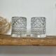 5 vintage whiskey glasses