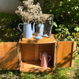 Table de chevet en bois deux portes