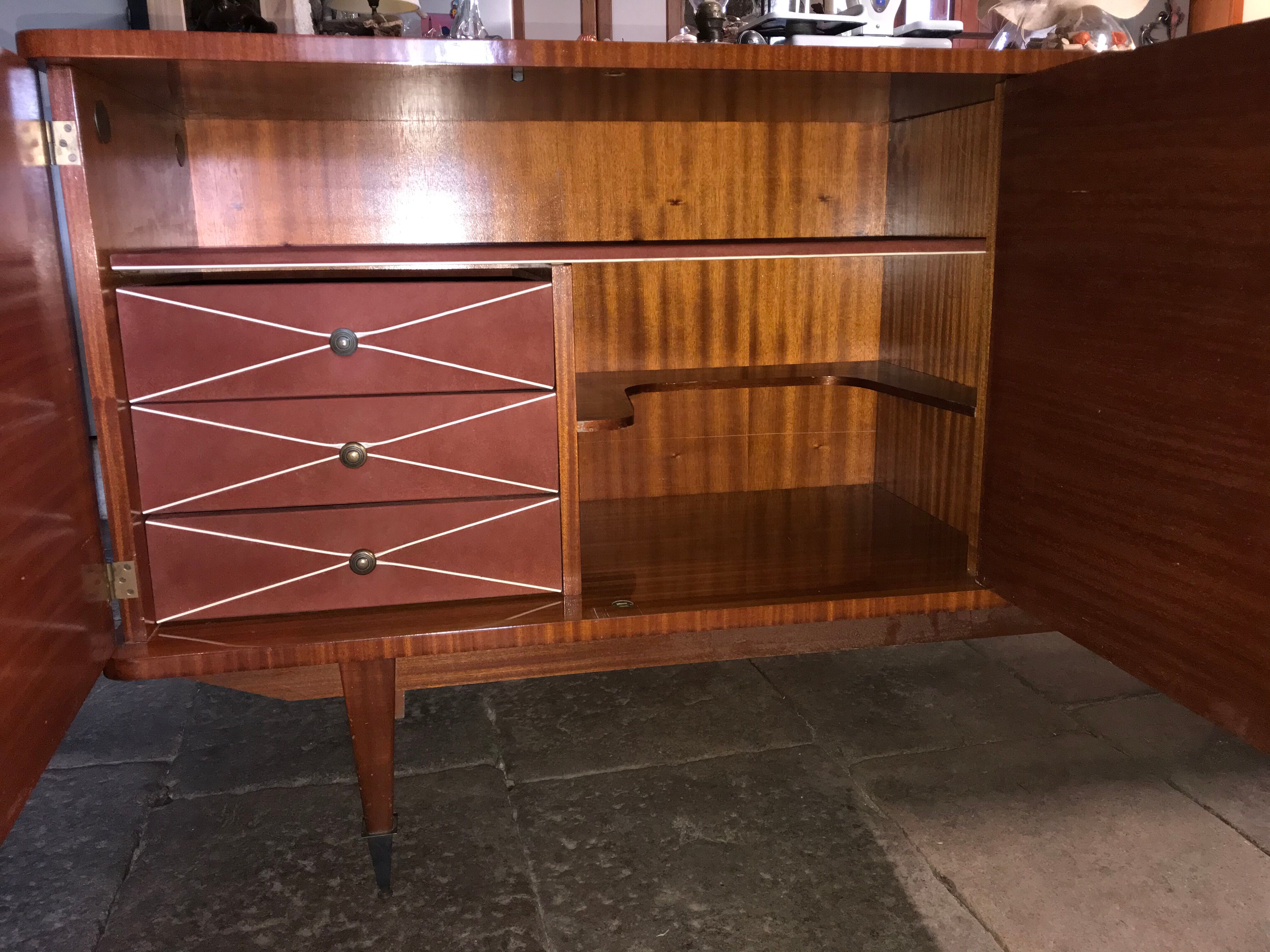 Sideboard wood varnished years 50