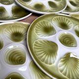 Set of 6 oyster plates in Earthenware Mill of Wolves