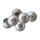 Assiettes creuse anciennes X6 modèle "Juliette" manufacture francaise de Digoin
