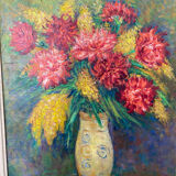 Bouquet de fleurs signé Lisie (1892-1983)