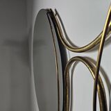 Large modern Italian wall mirror from the mid-20th century.