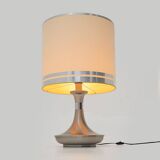Metal table lamp with fabric shade, 1970s