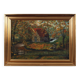 Peinture « The Forest Mill », design scandinave, années 1970, de C. May