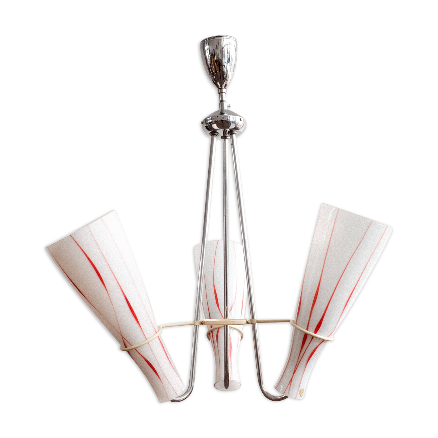 Lustre vintage de Zukov Tchécoslovaquie, années 1950