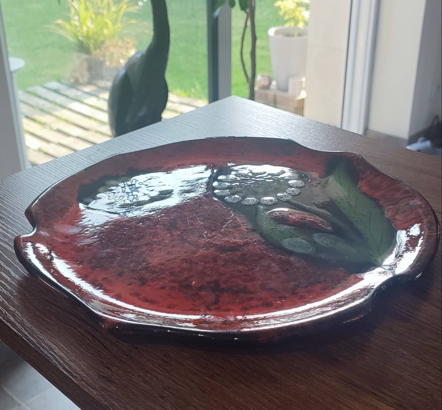 1960s ceramic dish by Vercor