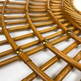 Ortf rattan sun mirror from the 60s