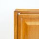 Large Swedish mahogany storage unit with four front doors.