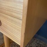 Scandinavian-style desk in light wood