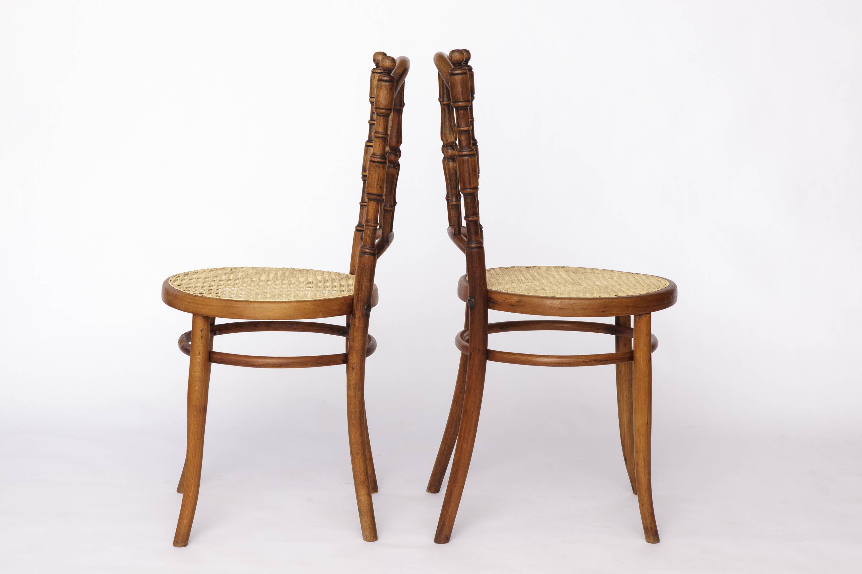 Set of 4 Josef Kohn Bentwood Chairs – Austrian Vintage 1930s–1950s, Beech