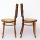 Lot de 4 chaises Josef Kohn en bois courbé – Vintage autrichien des années 1930-1950, hêtre