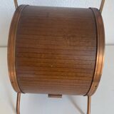 Vintage 1960s tobacco jar, snuffbox, barrel-shaped pipe/wine pot - 25 x 14 cm