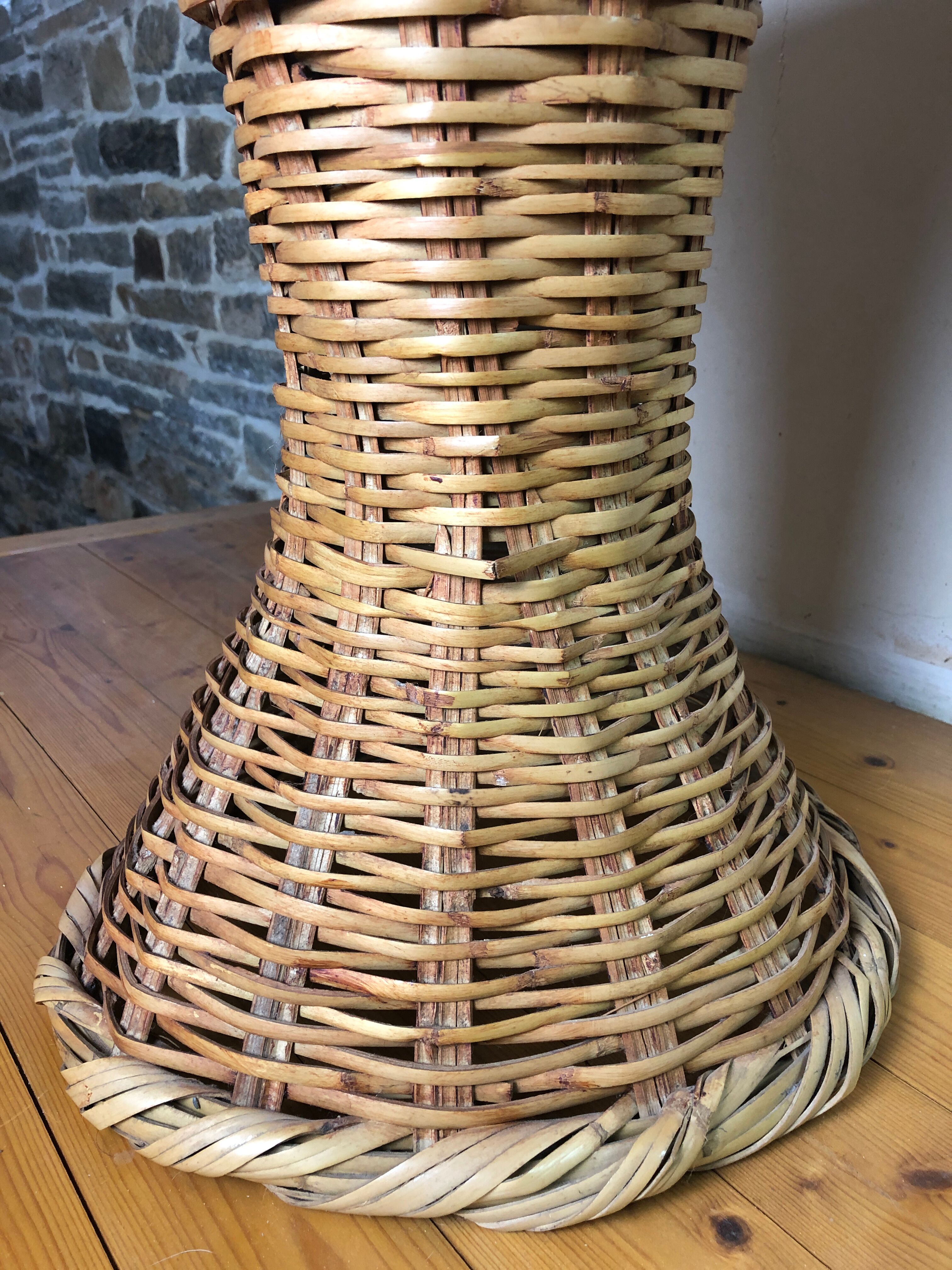 Coffee table in natural fibers 60s
