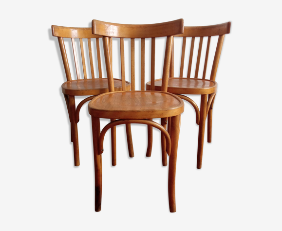 Trio de chaises bistrot vintage