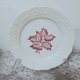 Dessert plate Digoin Sarreguemines model "Salomé"