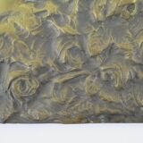 Art nouveau bronze sculpture bas-relief wall panel portrait of mother and child Italy early 20th X7