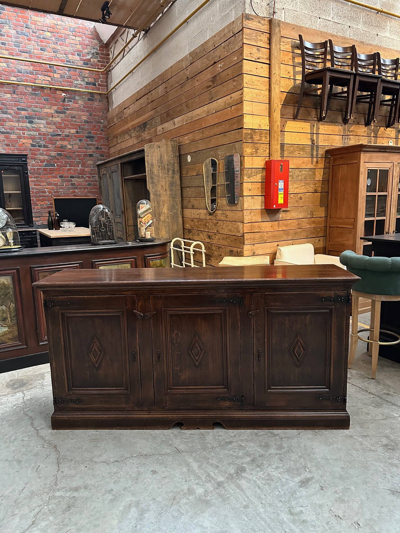 Solid oak sideboard, 1960s