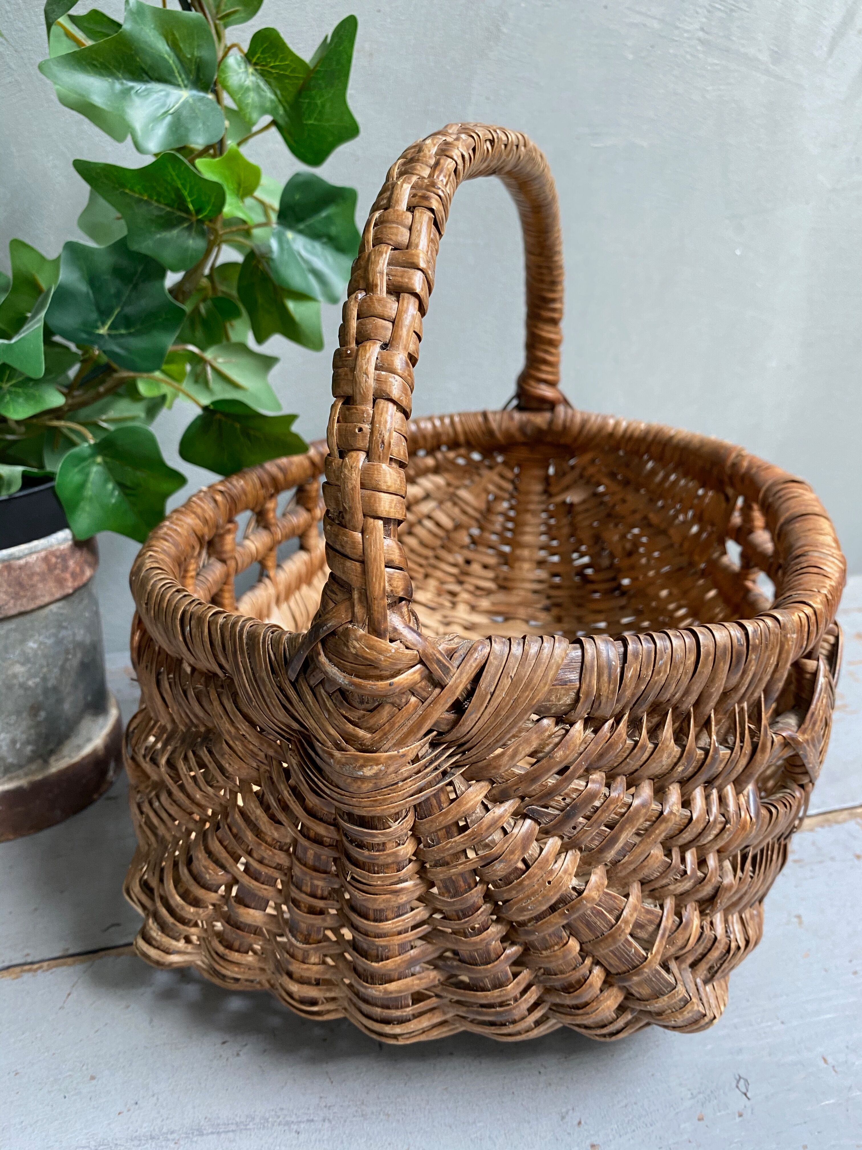 Vintage wicker basket