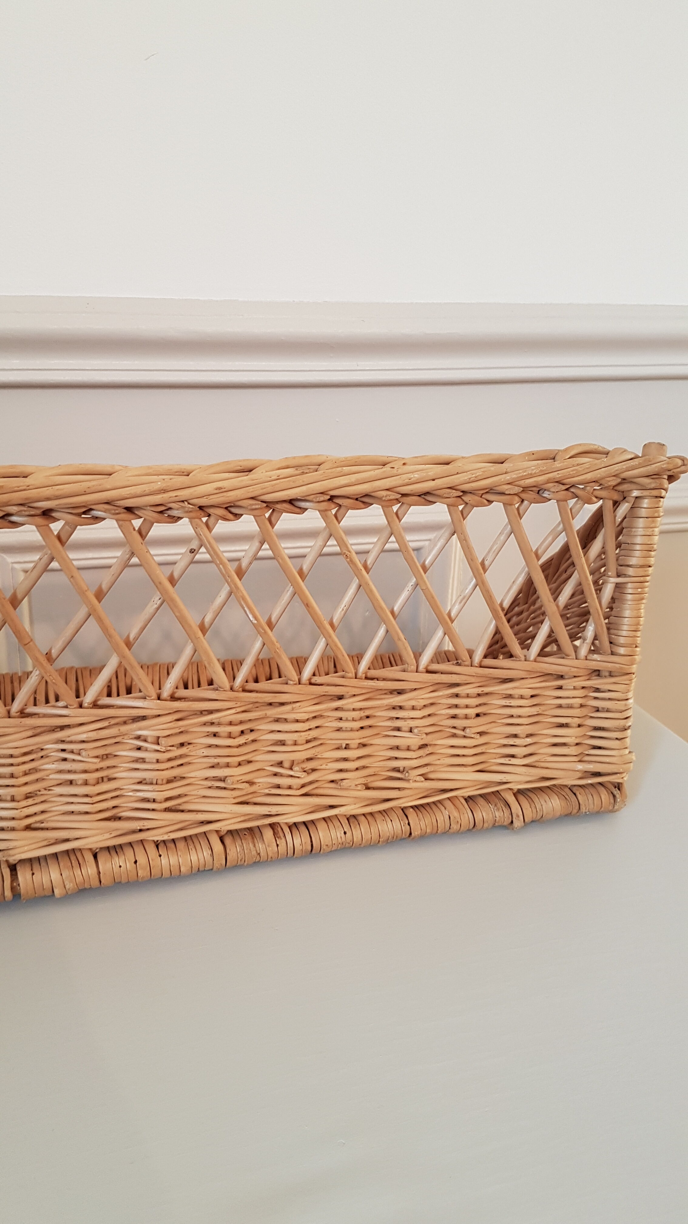 Rattan shelf