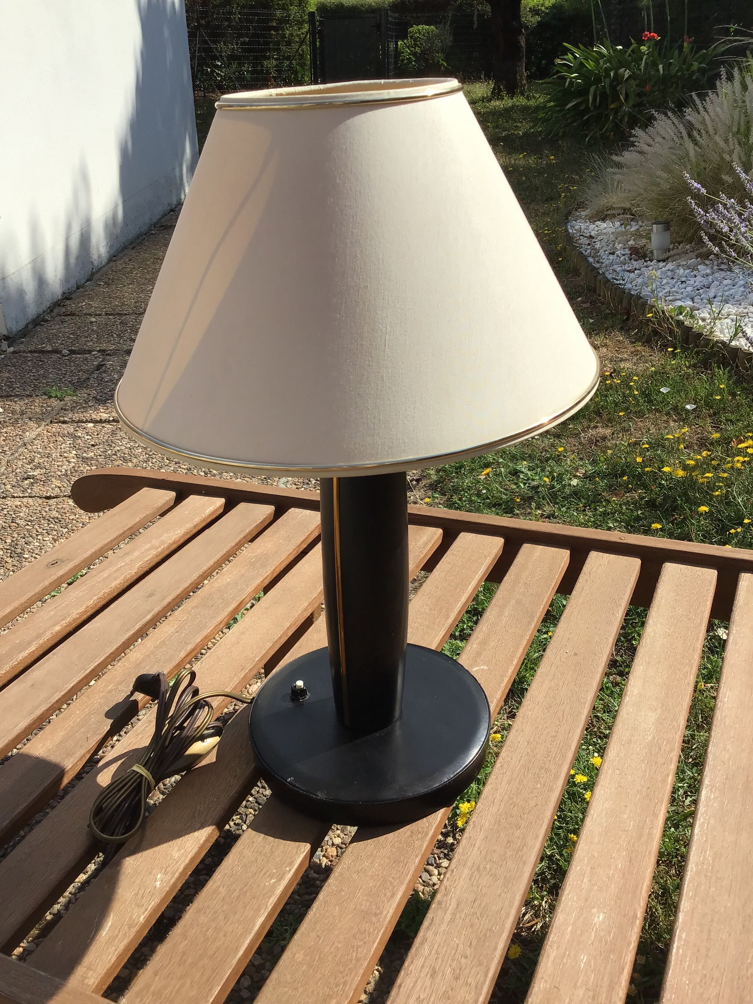 Vintage leather lamp