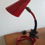 Vintage red spiral lamp