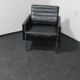 Vintage black leather armchair by Stoll Geroflex