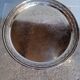 Silver metal tray 35 cm early 20th round