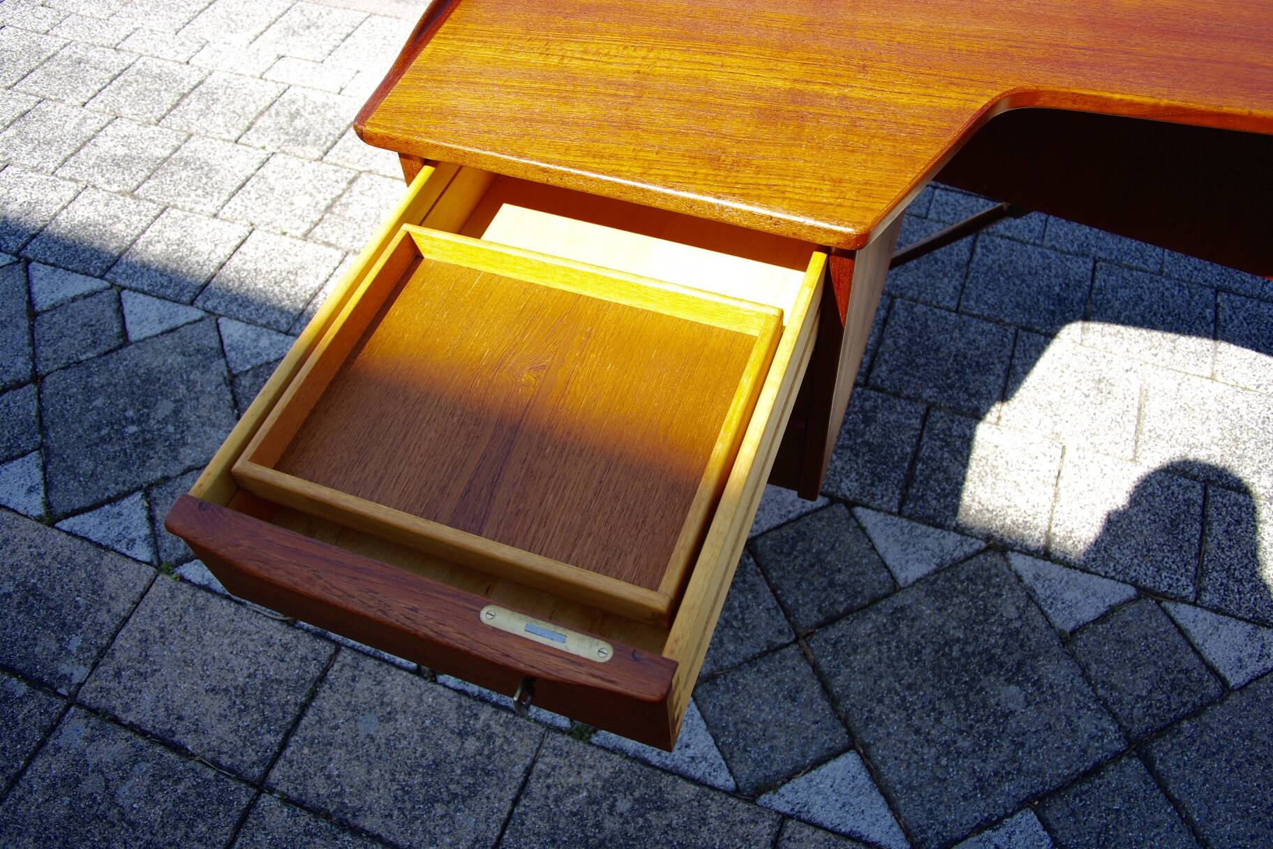 Vintage boomrang desk by peter lovig nielsen 1960s