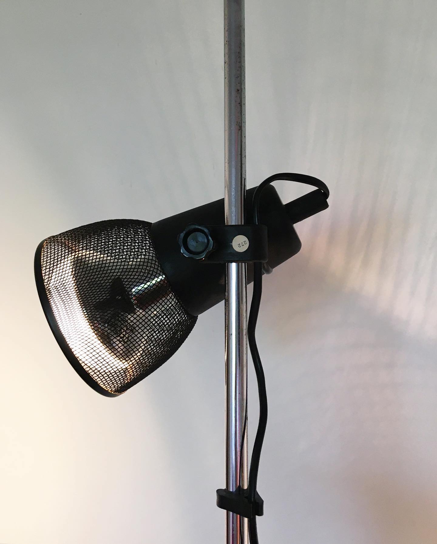 Black floor lamp 80s