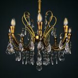 Vintage crystal chandelier, Italy, 1950s