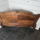 Louis XV style headboard in walnut