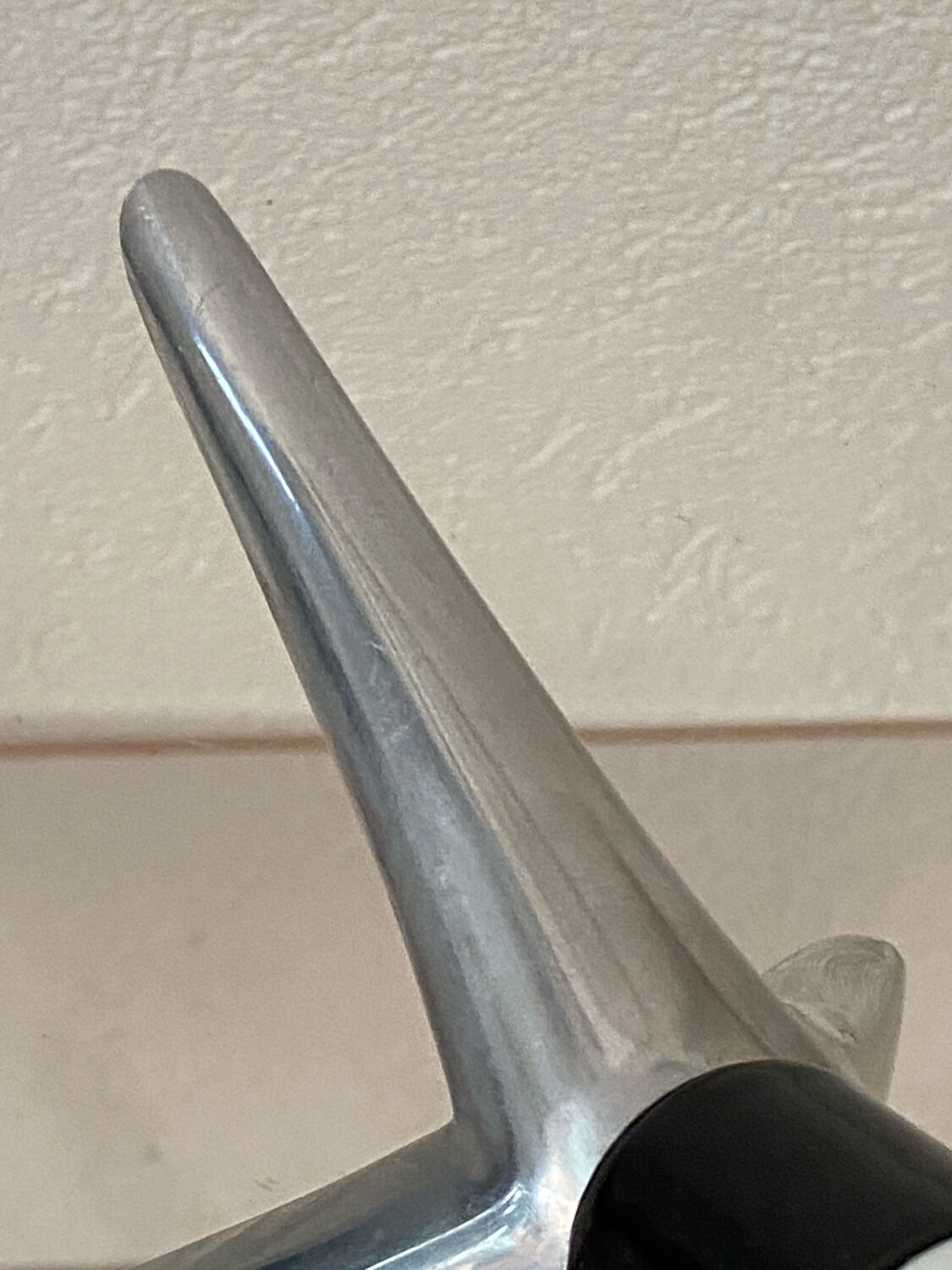 Lamp base, rocket shape, Deshoulières porcelain