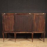 Grand meuble bar en bois marqueté du XXe siècle