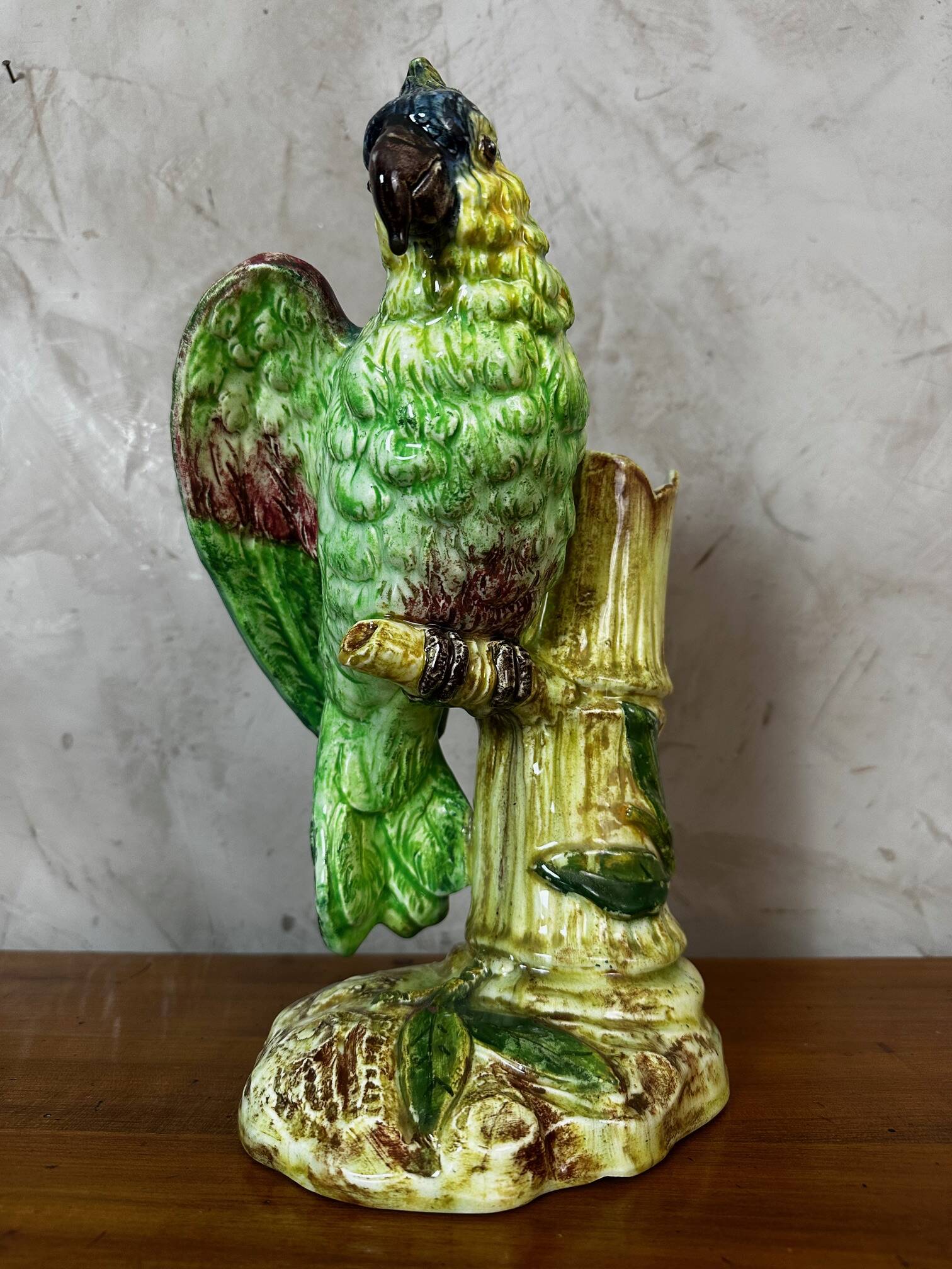 Ceramic parrot