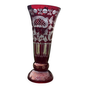 Vase cristal overlay - chateau
