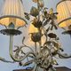Florentine lamp with foliage from the 1970s.
