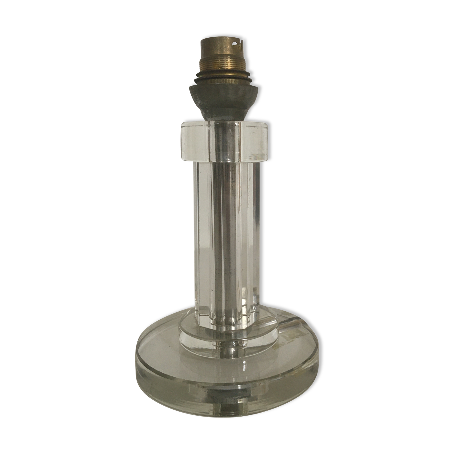 Modernist glass lamp foot 1930-40
