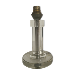 Pied de lampe en verre