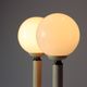 Paire de lampes en verre opalin, Tchécoslovaquie années 1970