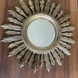 70'S golden resin sun mirror