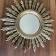 70'S golden resin sun mirror