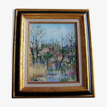 Printemps sur la campagne de denise Travers-Poulain (1926-)