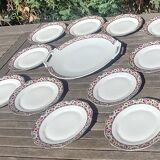 Dessert service from the EG France earthenware factory Art Deco period 20s/30s in porcelain